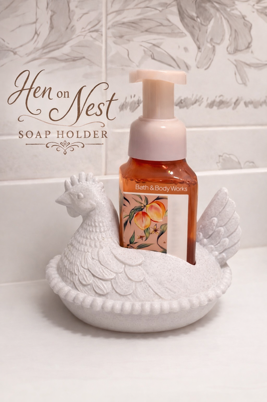 Hen on a Nest Hand Soap Holder