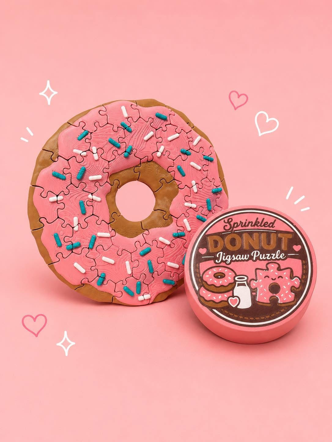 Sprinkled Donut Jigsaw Puzzle