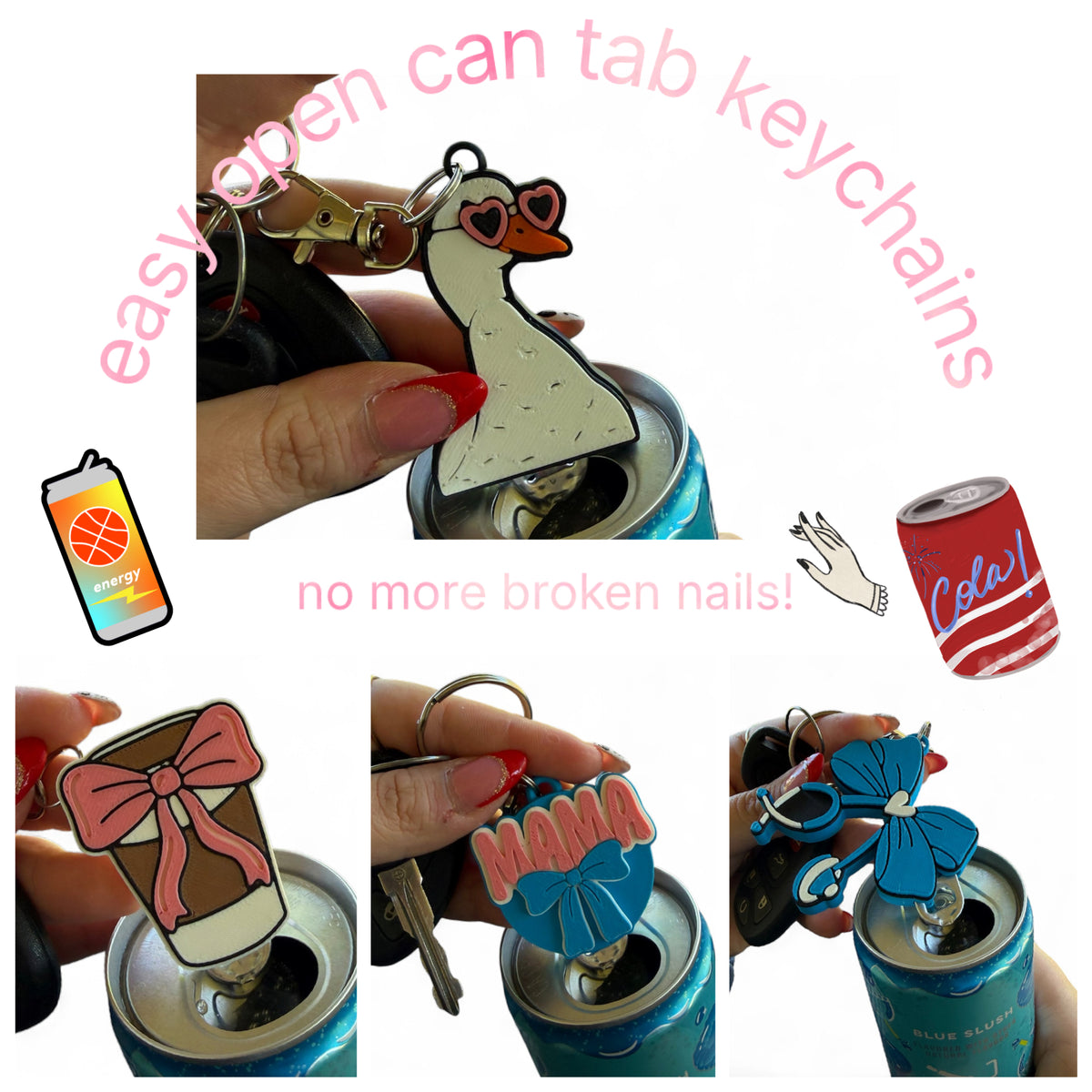 Easy Open Can Tab Keychain