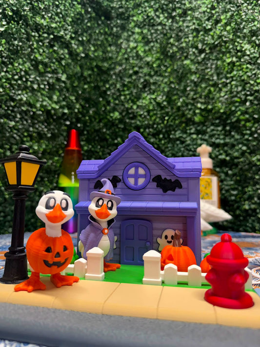 Spooky Goose Halloween Diorama