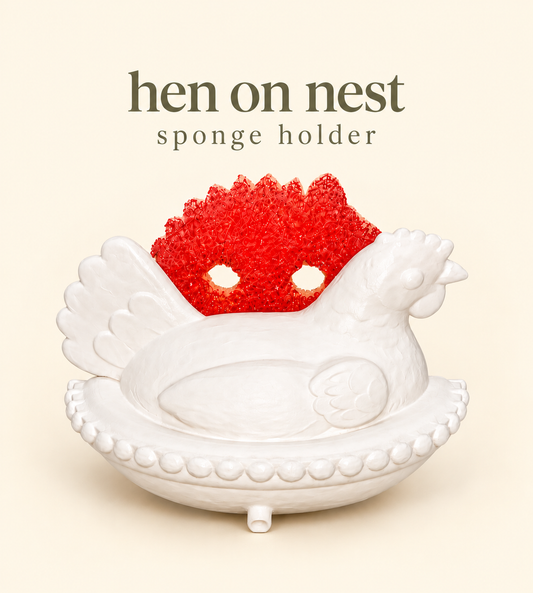 Hen on Nest Sponge Holder