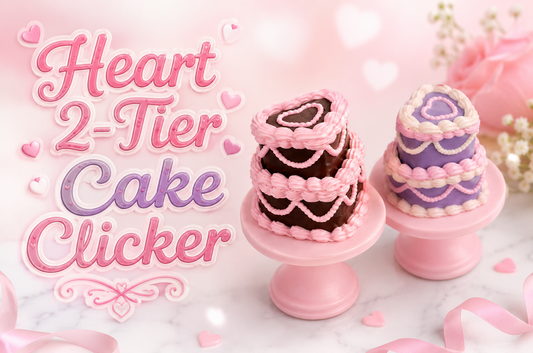 Heart 2-Tier Cake Clicker